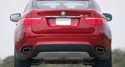 3 149 р. Накладка на крышку багажника СТ BMW X6 E71 рестайлинг (2012-2014)  с доставкой в г. Набережные‑Челны. Увеличить фотографию 2