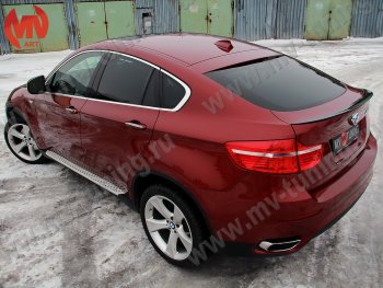 4 649 р. Лип спойлер Tuning-Sport BMW X6 E71 рестайлинг (2012-2014) (Неокрашенный)  с доставкой в г. Набережные‑Челны. Увеличить фотографию 2