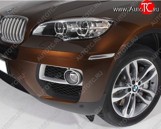 5 949 р. Подиумы противотуманных фар СТ BMW X6 E71 дорестайлинг (2008-2012)  с доставкой в г. Набережные‑Челны