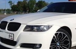 919 р. Комплект ресничек на фары M-VRS BMW 3 серия E90 седан дорестайлинг (2004-2008) (Без отверстий под светодиоды, Неокрашенные)  с доставкой в г. Набережные‑Челны. Увеличить фотографию 2