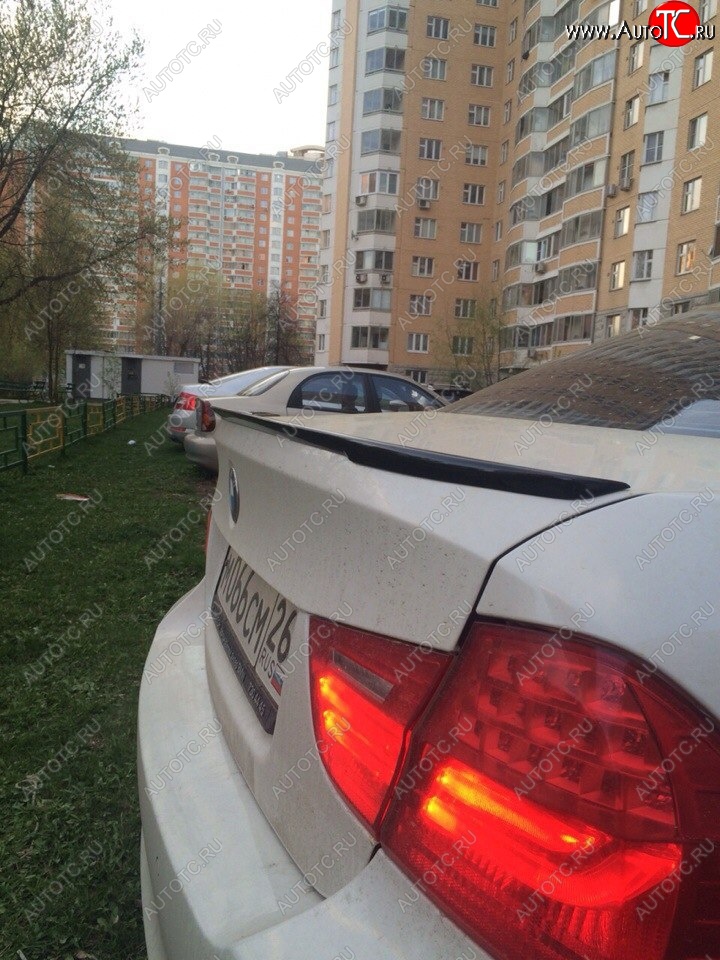 3 399 р. Лип спойлер  3 серия E90 (04-11) АВТОКРАТ  BMW 3 серия  E90 (2004-2008) седан дорестайлинг (Неокрашенный)  с доставкой в г. Набережные‑Челны