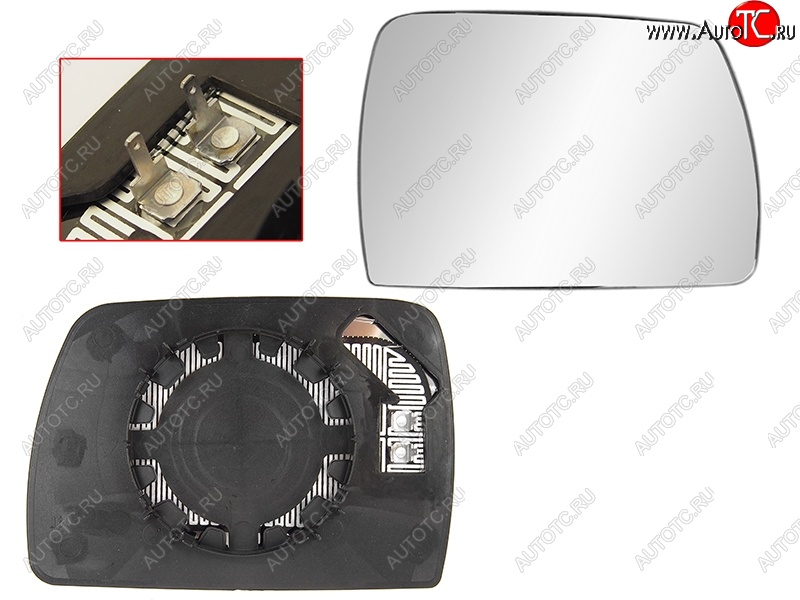 1 599 р. Правое полотно зеркала SAT (асферическое с обогревом)  BMW X3  E83 (2003-2009)  с доставкой в г. Набережные‑Челны