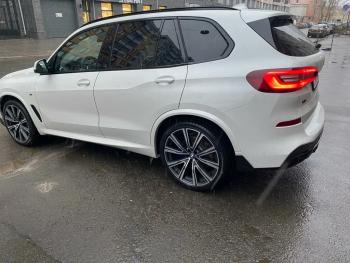 23 499 р. Диффузор заднего бампера М-Perfomance с элеронами  BMW X5  G05 (2018-2022) Inmax (цвет: черный глянец)  с доставкой в г. Набережные‑Челны. Увеличить фотографию 6