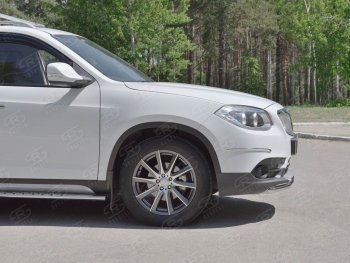 14 499 р. Одинарная защита переднего бампера из трубы d42 мм SLITKOFF  Brilliance V5 (2012-2018)  с доставкой в г. Набережные‑Челны. Увеличить фотографию 2