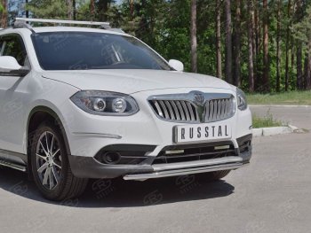 14 499 р. Одинарная защита переднего бампера из трубы d42 мм SLITKOFF  Brilliance V5 (2012-2018)  с доставкой в г. Набережные‑Челны. Увеличить фотографию 3