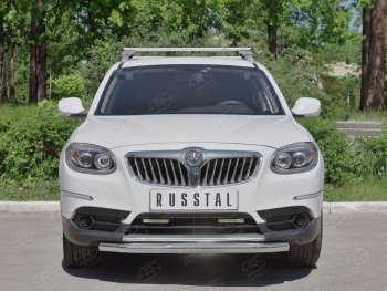 16 999 р. Одинарная защита переднего бампера из трубы d63 мм SLITKOFF  Brilliance V5 (2012-2018)  с доставкой в г. Набережные‑Челны. Увеличить фотографию 3