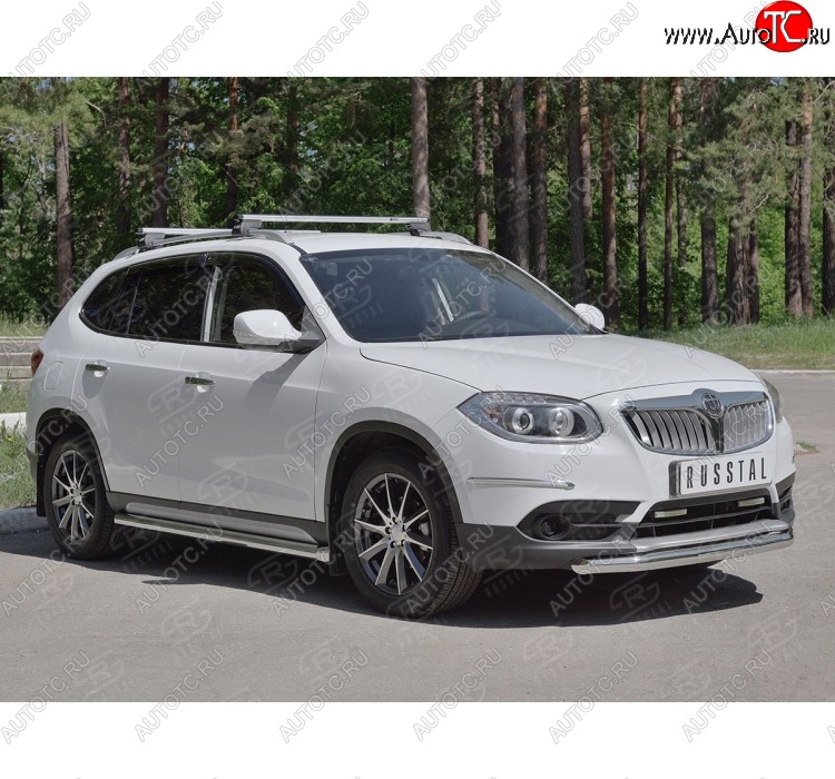 16 999 р. Одинарная защита переднего бампера из трубы d63 мм SLITKOFF  Brilliance V5 (2012-2018)  с доставкой в г. Набережные‑Челны