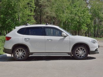 21 999 р. Защита порогов из круглой трубы d63 мм SLITKOFF v3  Brilliance V5 (2012-2018)  с доставкой в г. Набережные‑Челны. Увеличить фотографию 3