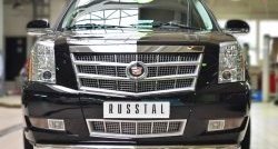 16 299 р. Одинарная защита переднего бампера диаметром 76 мм SLITKOFF Cadillac Escalade GMT926 джип 5 дв. короткая база (2006-2014)  с доставкой в г. Набережные‑Челны. Увеличить фотографию 2