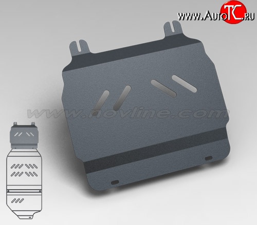 2 569 р. Защита картера двигателя Novline (5.3/6.0/6.2, АКПП, 3 мм) Chevrolet Tahoe GMT900 5 дв. (2006-2013)  с доставкой в г. Набережные‑Челны