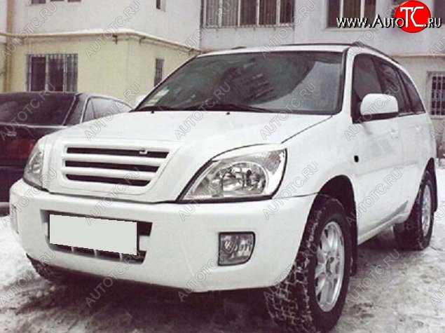 3 649 р. Решётка радиатора CT Chery Tiggo T11 дорестайлинг (2005-2013) (Неокрашенная)  с доставкой в г. Набережные‑Челны