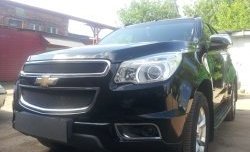 1 469 р. Нижняя сетка на бампер Russtal (черная) Chevrolet Trailblazer GM800 дорестайлинг (2012-2016)  с доставкой в г. Набережные‑Челны. Увеличить фотографию 2