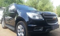 1 469 р. Нижняя сетка на бампер Russtal (черная) Chevrolet Trailblazer GM800 дорестайлинг (2012-2016)  с доставкой в г. Набережные‑Челны. Увеличить фотографию 4