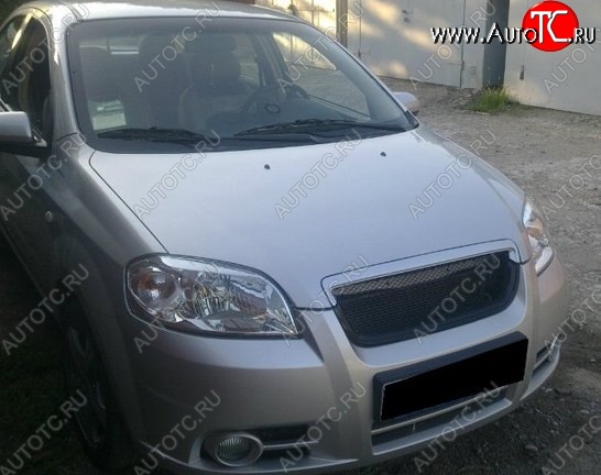 3 299 р. Решётка радиатора CT Chevrolet Aveo T250 седан рестайлинг (2006-2011) (Неокрашенная)  с доставкой в г. Набережные‑Челны