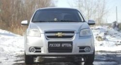 1 039 р. Защитная сетка решетки переднего бампера RA Chevrolet Aveo T250 седан рестайлинг (2006-2011)  с доставкой в г. Набережные‑Челны. Увеличить фотографию 3