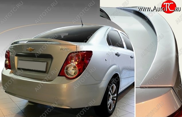 3 799 р. Спойлер CT Chevrolet Aveo T300 седан (2011-2015) (Неокрашенный)  с доставкой в г. Набережные‑Челны