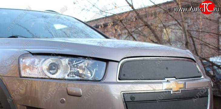 599 р. Зимняя заглушка решетки радиатора Стрелка 11 Премиум Chevrolet Captiva 2-ой рестайлинг (2013-2016)  с доставкой в г. Набережные‑Челны