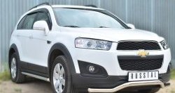 16 999 р. Защита переднего бампера (Ø63 мм волна, нержавейка) SLITKOFF  Chevrolet Captiva (2013-2016) 2-ой рестайлинг  с доставкой в г. Набережные‑Челны. Увеличить фотографию 4