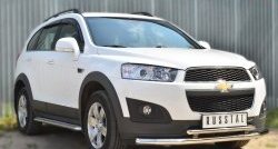 26 999 р. Широкая защита порогов (рестайлинг) SLITKOFF  Chevrolet Captiva (2013-2016) 2-ой рестайлинг  с доставкой в г. Набережные‑Челны. Увеличить фотографию 3