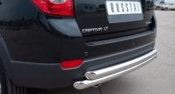 17 999 р. Защита заднего бампера (2 трубы Ø63 мм, нержавейка) SLITKOFF  Chevrolet Captiva (2011-2013) 1-ый рестайлинг  с доставкой в г. Набережные‑Челны. Увеличить фотографию 2