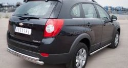 17 999 р. Защита заднего бампера (2 трубы Ø63 мм, нержавейка) SLITKOFF  Chevrolet Captiva (2011-2013) 1-ый рестайлинг  с доставкой в г. Набережные‑Челны. Увеличить фотографию 4