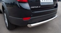 16 999 р. Одинарная защита заднего бампера из трубы диаметром 76 мм SLITKOFF  Chevrolet Captiva (2011-2013) 1-ый рестайлинг  с доставкой в г. Набережные‑Челны. Увеличить фотографию 2