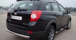 16 999 р. Одинарная защита заднего бампера из трубы диаметром 76 мм SLITKOFF  Chevrolet Captiva (2011-2013) 1-ый рестайлинг  с доставкой в г. Набережные‑Челны. Увеличить фотографию 4