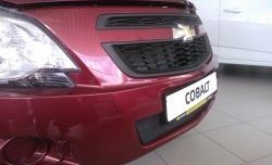 2 089 р. Нижняя сетка на бампер Russtal (черная) Chevrolet Cobalt седан дорестайлинг (2011-2016)  с доставкой в г. Набережные‑Челны. Увеличить фотографию 5