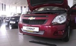 2 189 р. Нижняя сетка на бампер Russtal (хром) Chevrolet Cobalt седан дорестайлинг (2011-2016)  с доставкой в г. Набережные‑Челны. Увеличить фотографию 3