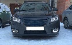 3 529 р. Радиаторная решётка (дорестайлинг) Sport v2 Chevrolet Cruze J305 хэтчбек дорестайлинг (2009-2012) (Неокрашенная)  с доставкой в г. Набережные‑Челны. Увеличить фотографию 3