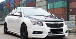 3 999 р. Накладка на передний бампер Extrime Chevrolet Cruze J300 седан дорестайлинг (2009-2012) (Неокрашенная)  с доставкой в г. Набережные‑Челны. Увеличить фотографию 3