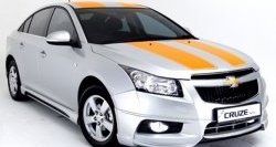 Накладка на передний бампер Extrime Chevrolet Cruze J300 седан дорестайлинг (2009-2012)