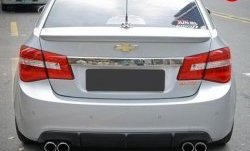 3 299 р. Диффузор заднего бампера с двумя выхлопами Секвентум v1 Chevrolet Cruze J300 седан дорестайлинг (2009-2012) (Неокрашенная)  с доставкой в г. Набережные‑Челны. Увеличить фотографию 2