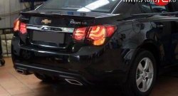 3 899 р. Диффузор заднего бампера Sport  Chevrolet Cruze  J300 (2009-2012) седан дорестайлинг (Текстурный пластик (шагрень))  с доставкой в г. Набережные‑Челны. Увеличить фотографию 7