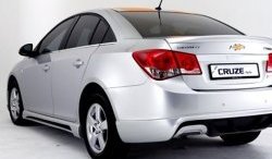 4 199 р. Пороги накладки Extrime Chevrolet Cruze J300 седан дорестайлинг (2009-2012) (Неокрашенные)  с доставкой в г. Набережные‑Челны. Увеличить фотографию 2