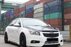 4 199 р. Пороги накладки Extrime Chevrolet Cruze J300 седан дорестайлинг (2009-2012) (Неокрашенные)  с доставкой в г. Набережные‑Челны. Увеличить фотографию 3