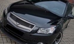 2 999 р. Решётка радиатора Road Runs style Chevrolet Cruze J305 хэтчбек дорестайлинг (2009-2012) (Неокрашенная)  с доставкой в г. Набережные‑Челны. Увеличить фотографию 2