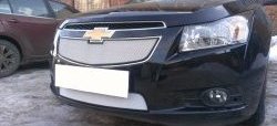 1 559 р. Нижняя сетка на бампер Russtal (хром) Chevrolet Cruze J300 седан дорестайлинг (2009-2012)  с доставкой в г. Набережные‑Челны. Увеличить фотографию 3