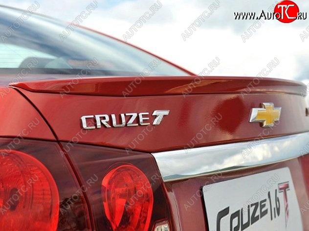 2 749 р. Лип спойлер Lip Chevrolet Cruze J300 седан дорестайлинг (2009-2012) (Неокрашенный)  с доставкой в г. Набережные‑Челны