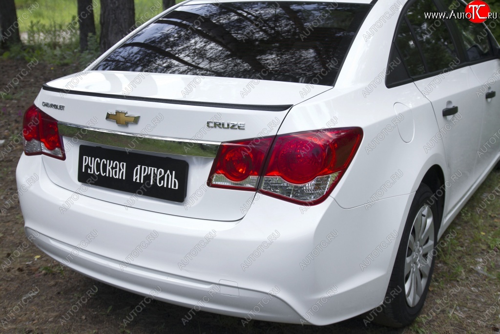 1 759 р. Лип спойлер RA  Chevrolet Cruze  J300 (2009-2015) седан дорестайлинг, седан рестайлинг (Неокрашенный)  с доставкой в г. Набережные‑Челны