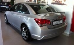 6 849 р. Спойлер LitCompany Chevrolet Cruze J300 седан дорестайлинг (2009-2012) (Неокрашенный)  с доставкой в г. Набережные‑Челны. Увеличить фотографию 2