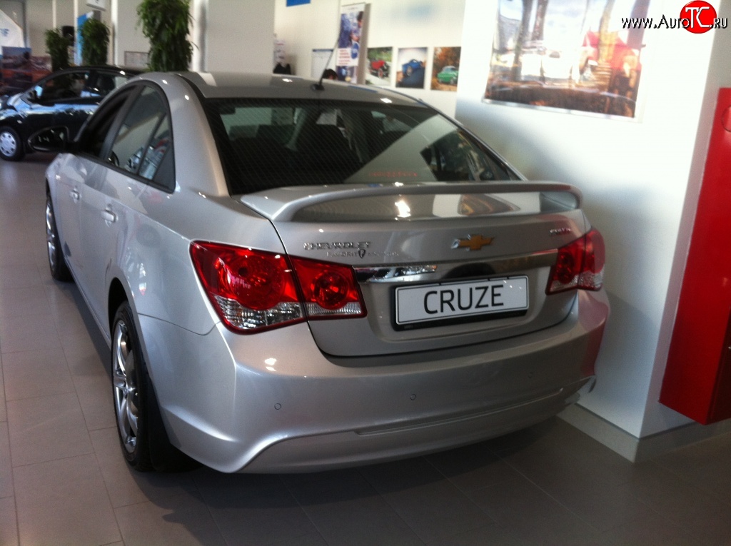 6 849 р. Спойлер LitCompany Chevrolet Cruze J300 седан дорестайлинг (2009-2012) (Неокрашенный)  с доставкой в г. Набережные‑Челны