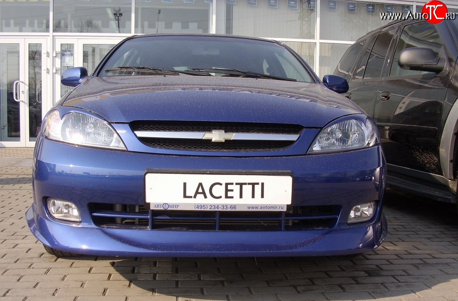 3 579 р. Накладка переднего бампера ATL  Chevrolet Lacetti  хэтчбек (2002-2013) (Неокрашенная)  с доставкой в г. Набережные‑Челны