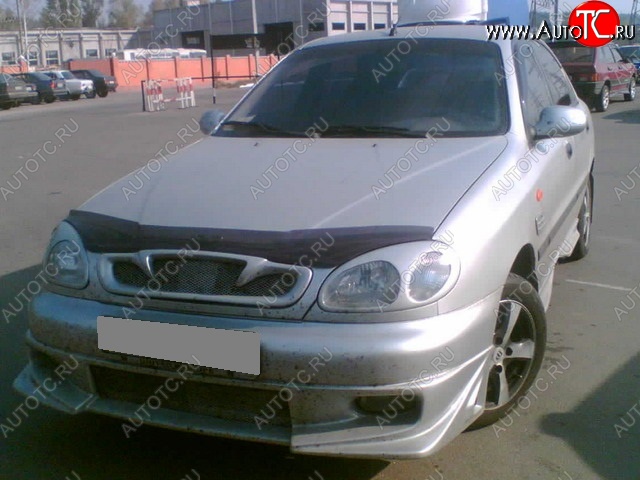 2 249 р. Накладка на передний бампер CT v2 Daewoo Lanos T100 хэтчбэк 5 дв. дорестайлинг (1997-2002) (Неокрашенная)  с доставкой в г. Набережные‑Челны