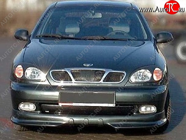 3 399 р. Накладка на передний бампер CT v3 Daewoo Lanos T100 хэтчбэк 5 дв. дорестайлинг (1997-2002) (Неокрашенная)  с доставкой в г. Набережные‑Челны