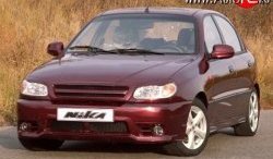 Пороги накладки Nika 2 Daewoo Lanos T150 хэтчбэк 5 дв. рестайлинг (2002-2008)