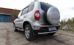 13 249 р. Защита заднего бампера (Ø63 мм, нержавейка, Bertone) SLITKOFF  Chevrolet Niva  2123 (2009-2020), Лада 2123 (Нива Шевроле) (2009-2021)  с доставкой в г. Набережные‑Челны. Увеличить фотографию 5