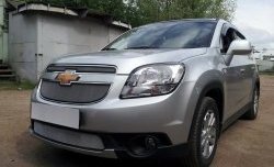 1 539 р. Сетка воздухозаборника переднего бампера Russtal  Chevrolet Orlando (2011-2018) (хром)  с доставкой в г. Набережные‑Челны. Увеличить фотографию 6