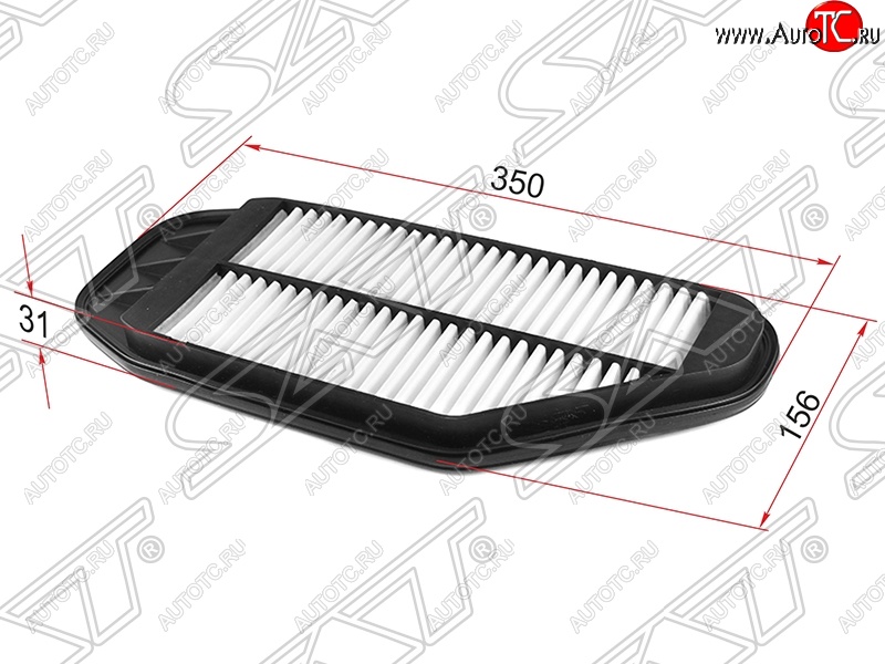 339 р. Фильтр воздушный двигателя SAT (1,0 / 1,2)  Chevrolet Spark  M300 (2010-2015), Ravon R2 (2016-2025)  с доставкой в г. Набережные‑Челны