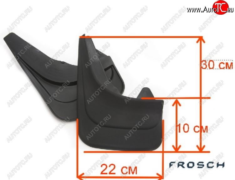 359 р. Универсальные передние брызговики (22х30 см) Frosсh Nissan Rnessa (1997-2001)  с доставкой в г. Набережные‑Челны